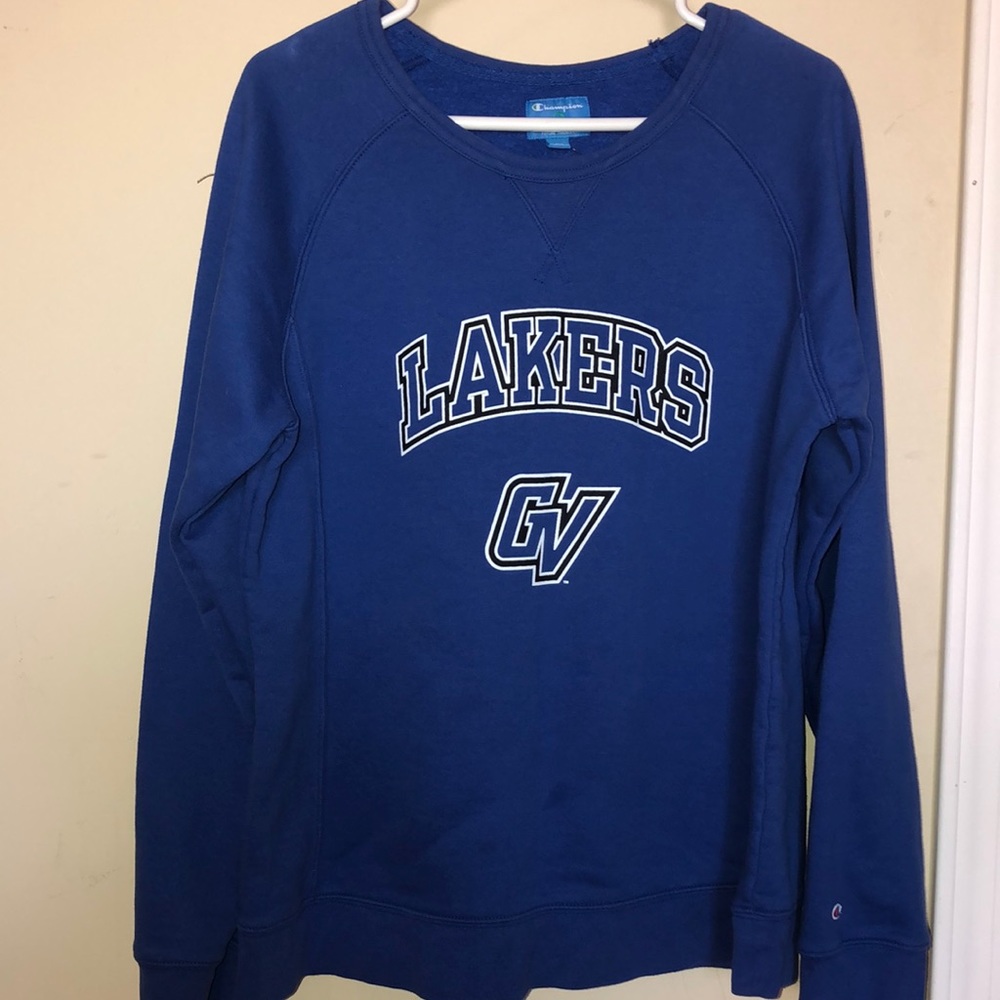 Grand Valley Lakers champion blue crew neck 2XL